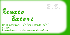 renato batori business card